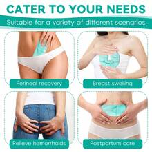 Rozwiązywanie problemów poporodowych: Zestaw z okładem chłodzącym na krocze i kompresem na piersi. Zestaw zawiera wielorazowe okłady chłodzące na krocze oraz wkładki do pielęgnacji piersi. Każdy element jest wyposażony w zmywalny pokrowiec; idealny prezent dla mam karmiących piersią, ubrania do karmienia piersią, ergonomiczne podparcie, materiał hipoalergiczny, dla matek odciągających pokarm w okresie Bożego Narodzenia/święta - Wielokolorowe - Zobacz 9
