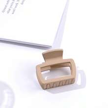 4pcs/5pcs Elegant Matte Square Hair Clips Set - Versatile Fashion Claw Clips, Suitable For Women And Girls, For Ponytails And Buns, Great For Everyday Styling And Makeup, Random Colors Hair Accessories