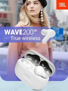 JBL Wave 200TWS True Wireless In Ear Earphones With 20 Hours Of Combined Playback Deep Bass Sound Comfort Fit IPX2 Rating Pocket Friendly JBL Vibe 200TWS