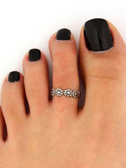 1pc Adjustable Toe Ring, Minimalist Open Design, Vintage Fashion Knuckle Ring, Personalized Accessory, Versatile For Beach, Daily Wear, Gifts