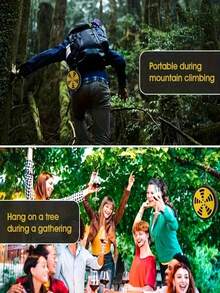 便携式阻燃蚊香架和透气防蚊面罩帽，室内/室外皆可使用——露营、徒步、钓鱼、露台、泳池边、烧烤、野餐和旅行的理想之选 - 彩色 - 查看 11