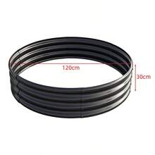 Verzinkt erhöhte Gartenbett für den Aubenbereich mit runder Form ideal für den Gemüse Obst und Blumenanbau in Gärten erhöhte Pflanzenbetten aus verzinktem Material zur Verbesserung der Belüftung und Drainage einfach aufzubauen und langlebig im Freien