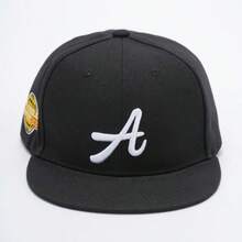 Unisex A Letter Printed Flat Top Baseball Cap, Suitable For Sports - A - View 10