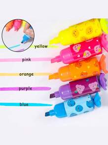 3 pezzi Mini evidenziatori pastello caramella, 6 colori carini con punta a scalpello per feste a tema caramelle, compleanni, disegno, realizzazione di cartellone, diari, biglietti di auguri, forniture scolastiche e per ufficio, ritorno a scuola