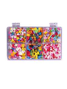 混合糖珠 - 糖果珍珠配四爪糖珠笔，礼盒包装，适用于烘焙蛋糕装饰、冰淇淋装饰和饼干装饰，也适用于婚礼、情人节、母亲节、圣诞节蛋糕装饰等场合。 - 彩色 - 查看 13