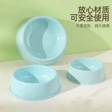 3pcs Dog Bowl Single Bowl Upgraded Thickened Round Mouth Food Wheat Straw Round Dog Food Bowl Bowl - 100ml - 查看 3