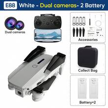 TOKQI E88 Drone Quadcopter, 720P HD Camera Light Flow Fixed Height Hover, One-Button 360° Stunt Flip, One Button Lifting, Entry-Level Folding Remote Control Dron Toy– Ideal Gift For Christmas, Halloween, And Thanksgiving.Thanksgiving.