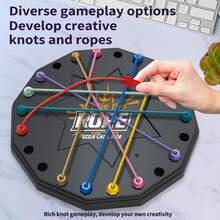 1pc Rope Untangling Battle Challenge Board Game Toy For Children, Designed To Enhance Logical Thinking And Focus, Perfect For Parent-Child Activities. - Nhiều màu - Xem 3