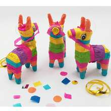 Mini Donkey Shaped Piñata, Suitable For Carnival And Mexican Parties Decoration - Colorful Paper Craft, Great For Birthday Celebrations And Holiday Party Centerpieces.