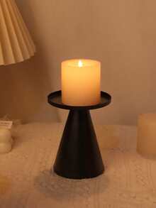 1Pc/1Set European Style Modern Creative Metal Iron Candle Holder, Solid Color Cylindrical Tabletop Decorative Candle Holder, Suitable For Romantic Wedding, Candlelight Dinner, Birthday Party, Party Dinner, Family Table Decoration, Metal Pillar Candle Holder Modern Iron Pillar Candle Holder Dining Table Centerpiece Birthday Party Wedding Dining Home Decoration Gift Candle Holder. Home, Hotel