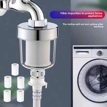 1 filtro + 5 filtros de repuesto, filtro de cabezal de ducha, elimina eficazmente los metales pesados, mejora la salud de la piel y el cabello, filtración de 6 etapas, mejora la calidad del agua