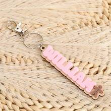 1PC Customized Double-Layer Acrylic Name Keychain, Customizable Acrylic Keychain, Customizable Name, Multiple Colors To Choose From, Colorful Name Key Chain, Unique Key Chain, Personalized Acrylic Key Chain, Teen Name Keychain, Girl Gift, Ideal Gift For Women, Best Back To School Gift, Suitable For Teenagers And Adults, Christmas Gift, Halloween Gift, Anniversary Gift