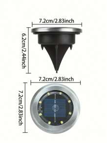 Mini Solar Ground Lights, 2/4/8Pack Solar Lights Outdoor Waterproof, Pathway Lights Solar Powered, Solar Garden Light, Landscape Lighting For Yard Driveway Walkway (Cool White/Warm)