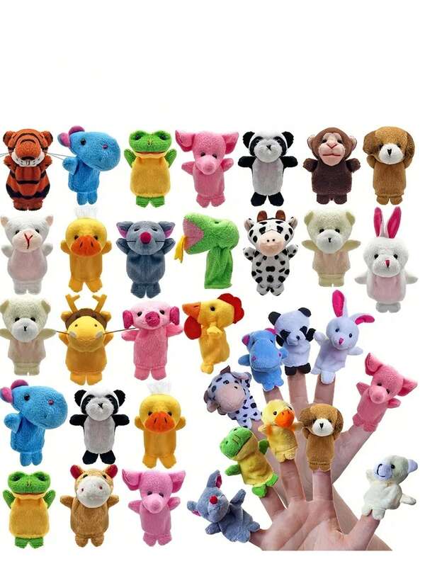 10/15/24 Plush Animal Finger Puppet Sets-Ideal For Birthday Christmas/Halloween/Birthday Gifts For Games And School Activities Perfect For Storytelling Educational Games, And Creative Expression-The Ideal Gift