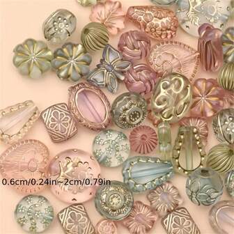 20g Mixed Acrylic Beads Assortment - 3D Colorful Lacquered, Fashionable DIY Jewelry Making Kit For Phone Chains, Bracelets, Hair Accessories, And Crafts, Jewelry Making Supplies