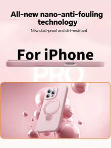 Simple Solid Color Magnetic Case Compatible With IPhone Series,Mobile Phone Stand,Soft Liquid Silicone Material,Soft Bumper, Shockproof Slim Bling Clear Case Compatible With IPhone Series,Compatible With IPhone 15Pro Max/16Pro Max Series,Back-To-School Supplies,Hallows' Day Christmas Gifts,Suitable For Women, Gifts For Family, Friends, Lovers