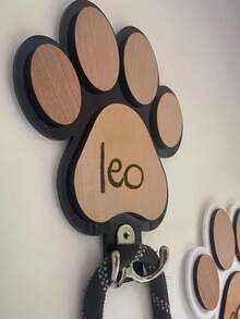 Personalised Dog Lead Holder, Wooden Dog Leash Hanger, Handmade Dog Sign, Leash Storage, Wood Sign