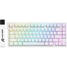 ATTACK SHARK R82 HE Wired Mechanical Gaming Keyboard With Rapid Trigger, TKL NKRO, 8K Polling Rate, 0.005mm RT Accuracy, 256K Scan Rate, 5 Layers Of Sound Damping, Hall Effect Magnetic Switch, Driver For PC/Win - 白色等高線 - 查看 1