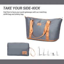6-Piece Set (16"20"24"28 +2pc Storage Bag) ,Softshell Suitcase Spinner Wheels Terylene Luggage Sets Carry On Suitcase Luggage Lightweight Durable Suitcase - 灰色的 - 查看 7