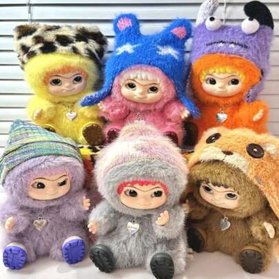 New WAKUKU Plush Doll Series, Soft Doll, Travel Doll, Holiday Essential, Fidget Doll, Compact, Miracle, School Supplies, Fashionable Supermarket, Random Delivery
