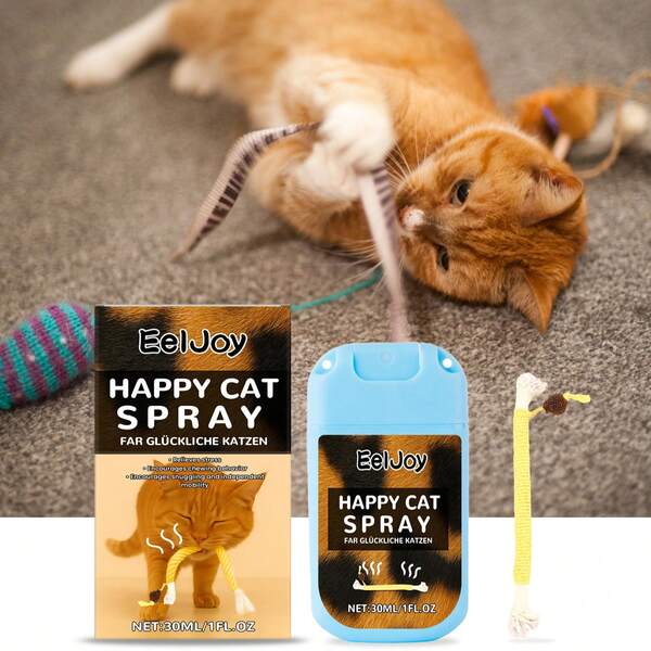 Spray de catnip para gatos, fragancia duradera, cuerda para masticar, resistente al rayado, aumenta la vitalidad de las mascotas, spray de menta divertido