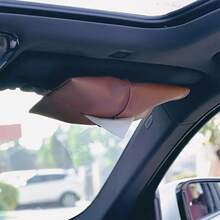 高端车载纸巾盒，创意车内纸巾架，扶手箱纸巾盒 - A - 查看 4