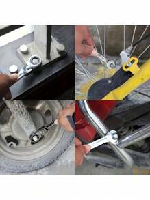 Adjustable Ratchet Wrench With 180° Swivel Head And 72-Tooth Gear Mechanism, Suitable For Automotive Repair, Mechanical Workshops And Home Use - Silver - View 9