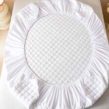 Cubre colchon Funda para colchón cama Acolchado Antiácaros con Membrana Transpirable E Impermeable Prolongando La Vida Útil De Su  Protector De Colchón De Tamaño Extralargo,unda protectora de colchón impermeable, gruesa, acolchada, de lujo para 2 personas, Sábana bajera elástica, almohadilla de protección,Protector Cubre Colchón Impermeable Decoración 3 Pisos King,Cubre colchón con funda de almoada Funda de colchón unicolor impermeable Matrimonial,Protectores De Colchón Cubre Colchón Impermeable A Prueba De Orina Queen Size Ropa De Cama Sábana Ajustable Acolchado Transpirable Engrosada Antideslizante Colchón Topper Con Deep Pocket Hasta 12'' ,Sábana bajera de grado madre y bebé, sábana de algodón laminada antibacteriana, gruesa, fibra de soja, banda elástica, Clase A Cubre colchónes con funda de almoada Funda de colchóneta unicolor impermeable Matrimonial - Negro - Ver 5