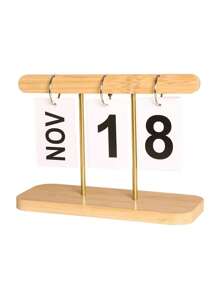 1pc Nordic Style Luxury Flip Page Calendar Desktop Organizer, Home Decor For Living Room, Entryway, Office, Bookshelf Back To School