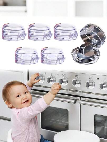 10 piezas - 2,4*1,6 pulgadas. Asegúrese de consultar las dimensiones reales de las imágenes pequeñas y grandes. Cubierta protectora para perillas de estufa de gas, cubierta para perillas de estufa, cubierta protectora universal para perillas de gas, cubierta protectora para perillas de estufa para niños