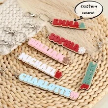 1PC Customized Double-Layer Acrylic Name Keychain, Customizable Acrylic Keychain, Customizable Name, Multiple Colors To Choose From, Colorful Name Key Chain, Unique Key Chain, Personalized Acrylic Key Chain, Teen Name Keychain, Girl Gift, Ideal Gift For Women, Best Back To School Gift, Suitable For Teenagers And Adults, Christmas Gift, Halloween Gift, Anniversary Gift