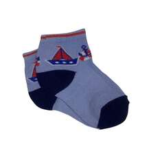 Kit 4 Meias infantil masculina anti-derrapante - ENVIO IMEDIATO - Damasco - Visão 4