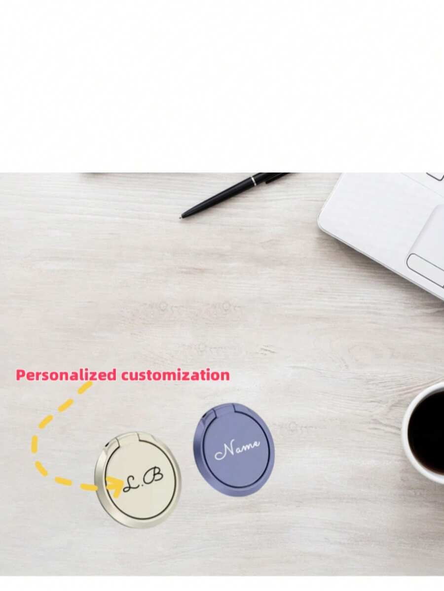 1pc Customized Personalized Name Phone Holder, Thin Adhesive Backing Suitable For All Phones