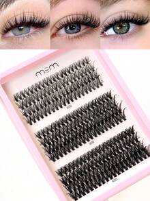 200/240 件簇状睫毛 8mm-16mm D 卷曲密度睫毛延长，化妆工具，打造自然和戏剧效果的睫毛，在家 DIY 睫毛簇、睫毛簇、单根睫毛、睫毛、假睫毛 - C - 查看 11