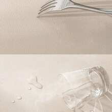 Retro American Minimalist Sketch Design High-End PU Placemat, Waterproof, Oil-Proof, Washable, Cup Coaster, Tableware Mat, Heat Insulation Pad