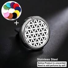 New High Quality Stainless Steel Car Perfume Diffuser Car Clips Pendants Lockets Perfume Essential Oil Diffuser Car Vent Clip Aroma Diffuser Interior Decor Stainless Steel Long-Lasting Air Freshener Aromatherapy Accessories - Silver - View 12