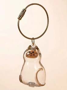 1 Keychain Cat Hair Collector Is Suitable For Kittens And Puppies, Suitable For Commemorating Cat And Dog Hair, Key Pendants, Pet Hair Souvenirs, Keychains, Backpacks, School Bags, Mobile Phone Chains