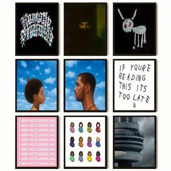 1PC Retro And Modern Music Poster Set - Decorative Art Optional Wooden Frame Printing Canvas Oil Painting, Suitable For Home And Office Decoration, Home Wall Decoration