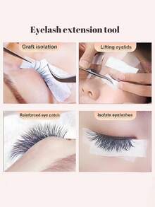 8/4/1 Non-Woven Eyelash Extension Tape, Grafting Eyelash Tape, Breathable Isolation Tape, Eye Shadow Eyeliner Auxiliary Tool, Eye Makeup Tool, Eye Shadow Patch, Shadow Sticker, Invisible Facial Makeup Tape, Eyelash Extension Tool, Breathable Microporous Fabric Tape, For Eyelash Extension, Upper And Lower Eyelids Isolation,Makeup,Cheap,Room Decor,Vanity,Travel,Bedroom,Makeup Accessories