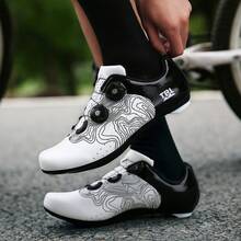 Sapatos de Ciclismo Profissional Masculino, Sapatos de Bicicleta de Estrada para Esportes ao Ar Livre, Confortáveis e Duráveis, Antiderrapantes e Resistentes ao Desgaste, Adequados para Ciclismo, Academia e Outras Atividades ao Ar Livre