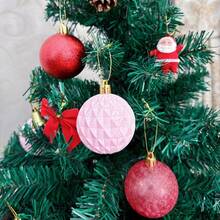 25pcs/Box New 6cm/2.36in Christmas Balls, Thickened Anti-Drop Christmas Tree Hanging Balls, Holiday Party Decorations Home Decor Christmas Decorations Room Decor