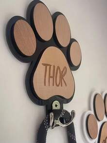 Personalised Dog Lead Holder, Wooden Dog Leash Hanger, Handmade Dog Sign, Leash Storage, Wood Sign