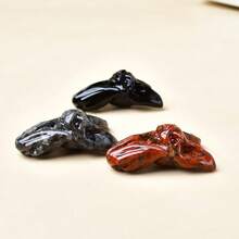 CUPIDCRYSTAL Exquisite Natural Crystal Carving Bat, Unique Design, Healing Crystal, Stones Containing Energy, Energy Healing Meditation Stone, Perfect For Home Decor & Gift Giving, For Pocket Decoration, For Halloween Gift(5cm/1.97in)