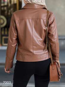 chaqueta de mujer - Caqui - Ver 2