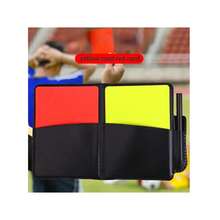 1 件红黄牌裁判笔记本，适用于各种体育赛事，配有皮套、铅笔，小巧便携，可记录裁判判罚 - 彩色 - 查看 6