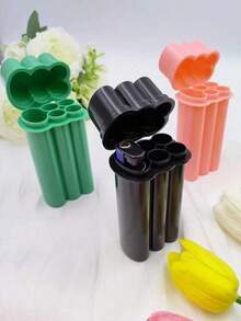 1pc With Lighter Storage, 4-Slot Holder, Portable Design (Box Packaging), Back To School Supplies - green - 查看 10