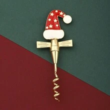 Weihnachts-Rotwein-Flaschenöffner, Bär- & Hund-Hut-förmiger Weinöffner, Weihnachtsgeschenk - Verschiedenfarbig - Übersicht 13