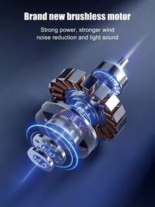 Desktop Digitale Anzeige Luftzirkulations Wandventilator, 5-Stufen Windleistung, kann mit Luftturbinen-Technologie Kühlventilator aufgeladen werden, geeignet für Outdoor-Aktivitäten, Reisen und Arbeit, 1200mAh