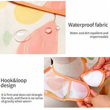 1PC Mess Proof Cute Baby Bib-Waterproof And Lightweight Baby-Led Weaning Apron, Easy Clean & Machine Washable - Multicolor - View 5