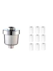 1 Filter + 3 Replacement Filters, Shower Head Filter To Remove Harmful Substances In Water, Comes With High-Performance Filter Cartridges